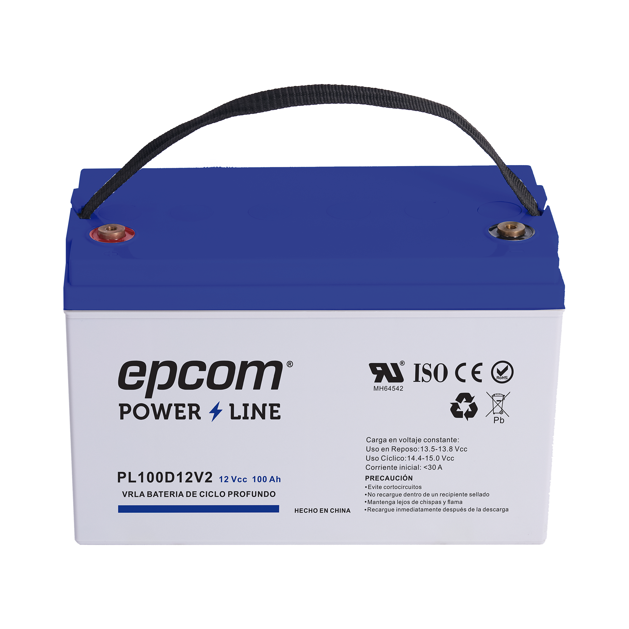 Bateria EPCOM Ciclado Profundo 12V 100Ah AGM Modelo PL100D12V2