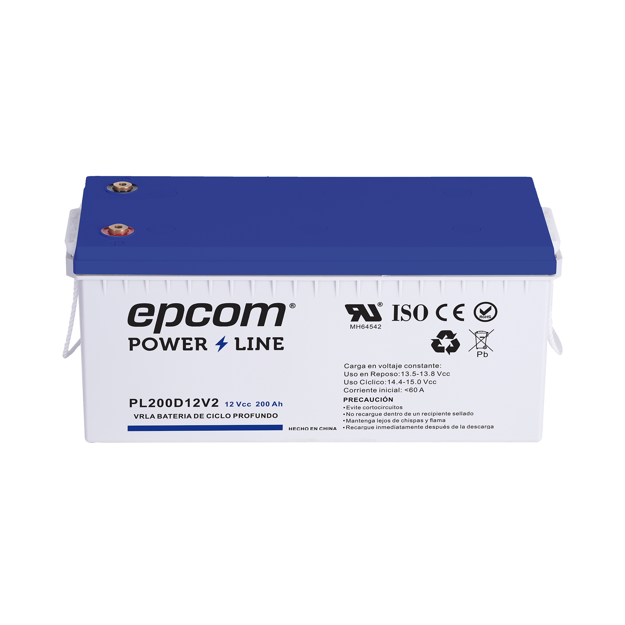 Bateria EPCOM Ciclado Profundo 12V 200Ah AGM Modelo PL200D12V2