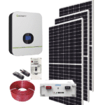 Kit de Energia Solar Aislado Litio 1x100Ah 3000W 48V 110V